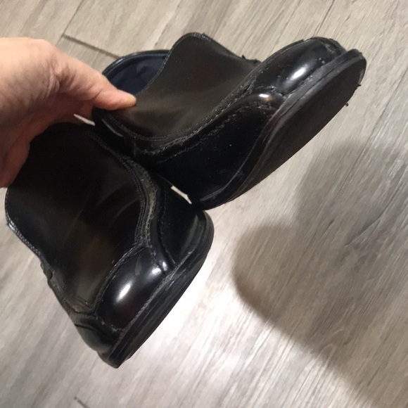 Joseph Abboud Black Leather Square Toe Slip-On Loafers size 10.5 - Picture 4 of 10